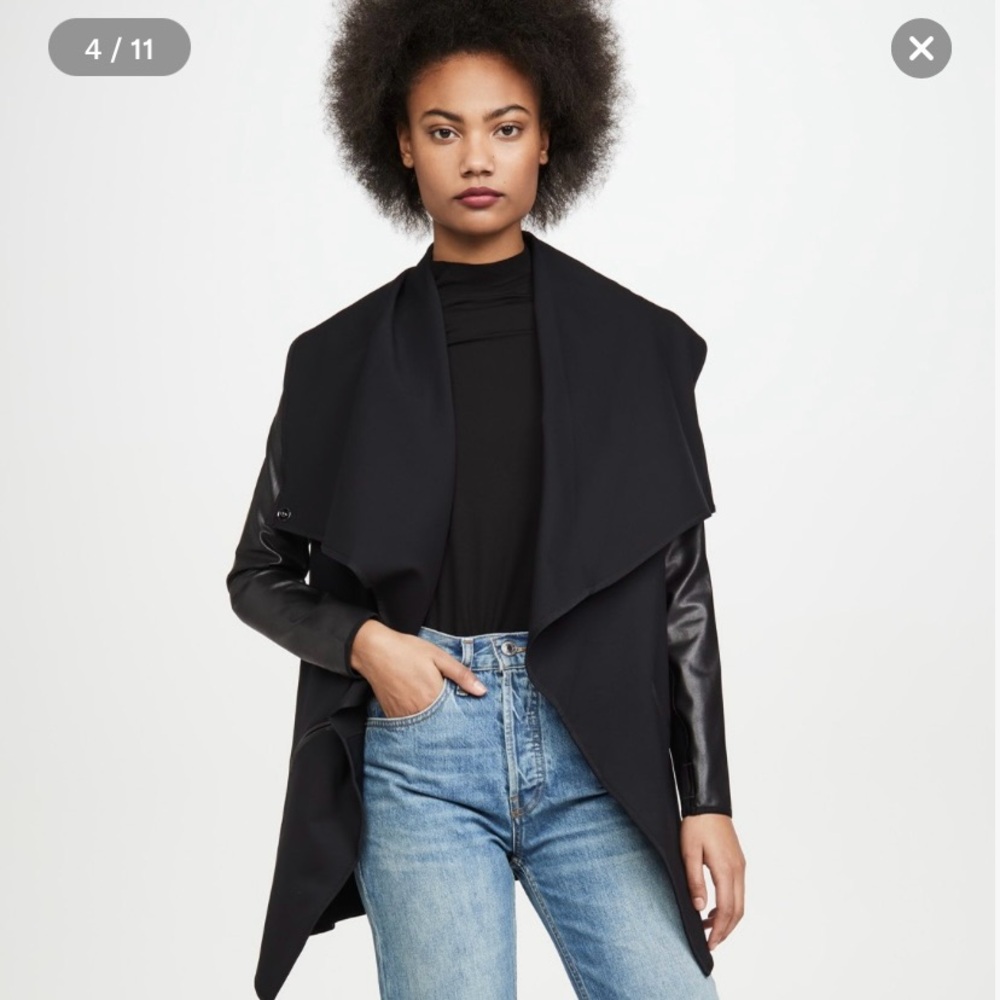 Spanx Faux Leather Convertible Jacket